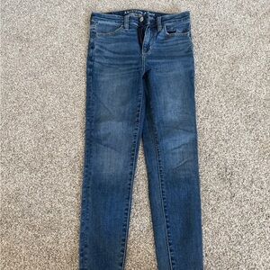 American Eagle Outfitters Women's Dark Blue Skinny Jeans